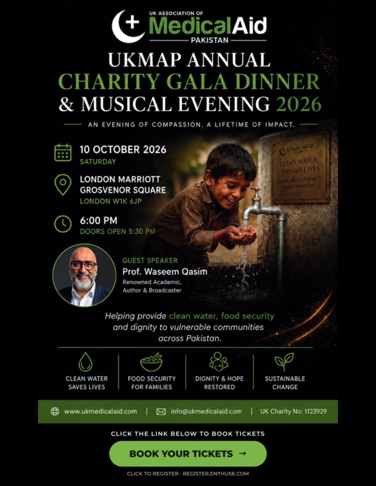 UKMAP Annual Charity Gala Dinner & Musical Evening 2026, An Evening of Compassion. A Lifetime of Impact.
